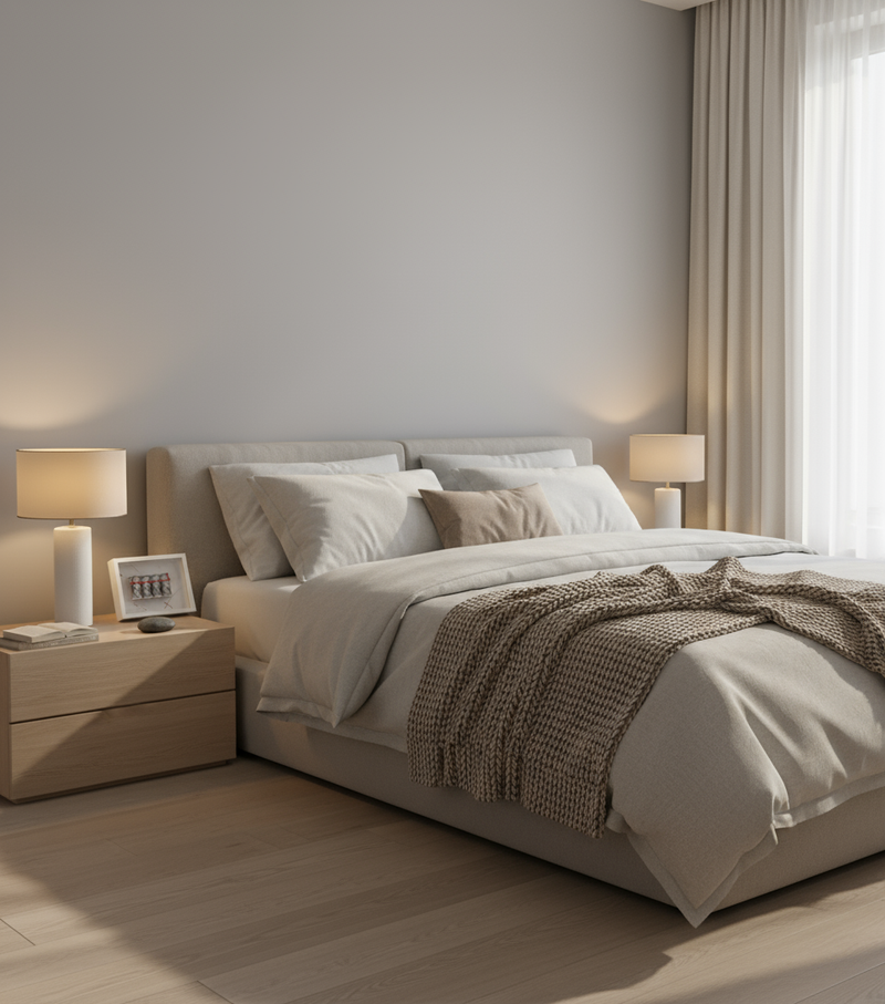 good, now remove the frame on the wall, and substitute the blank frame on the table with a real photo of one of our small frames 