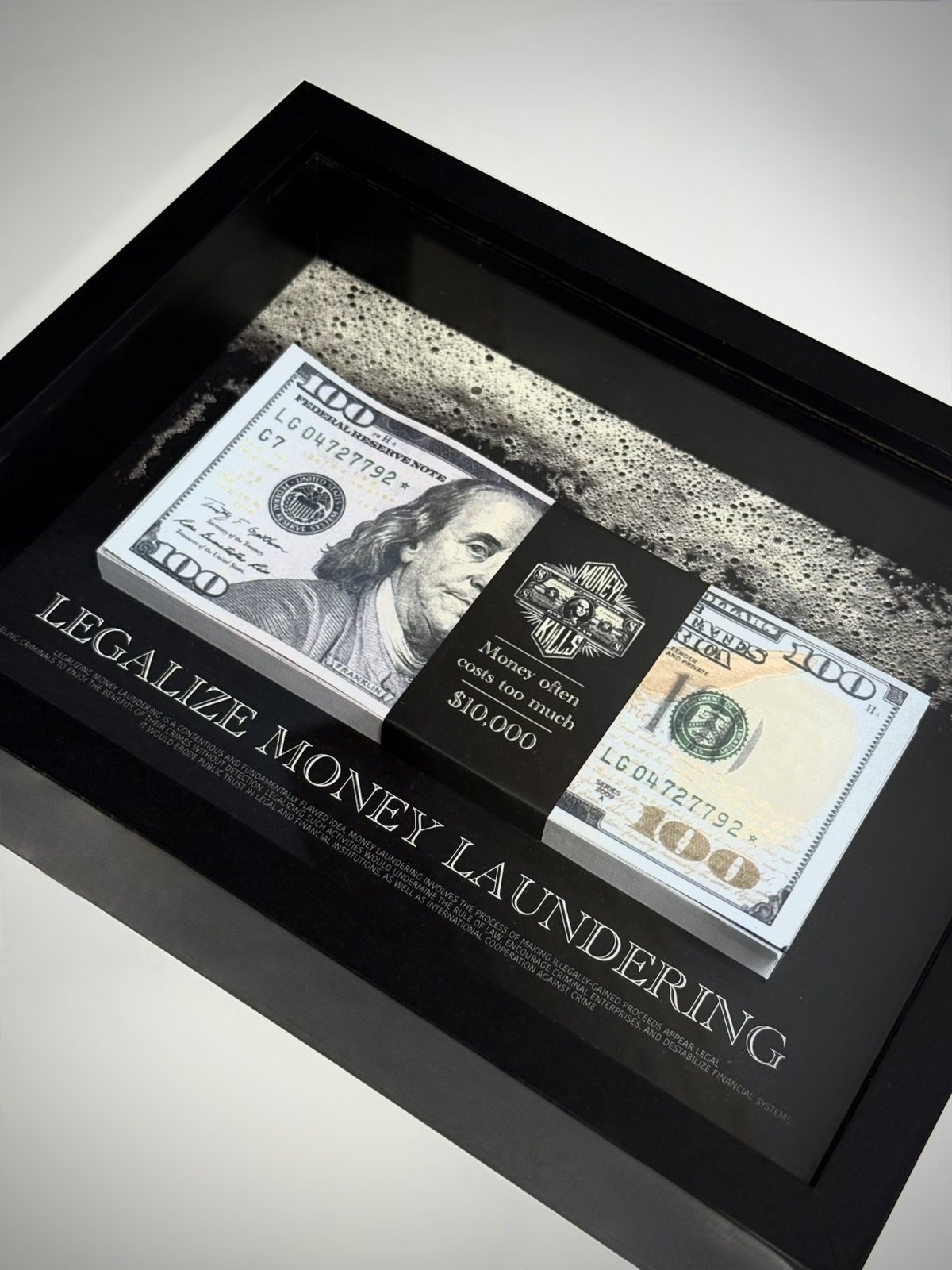 LEGALIZE MONEY LAUNDERING FRAME